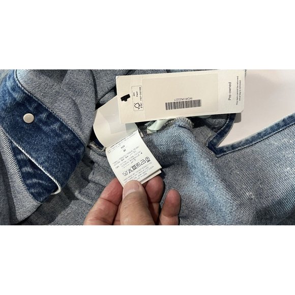 Off-White Shaped Jeans Dress in Blue - Picture 5 of 5